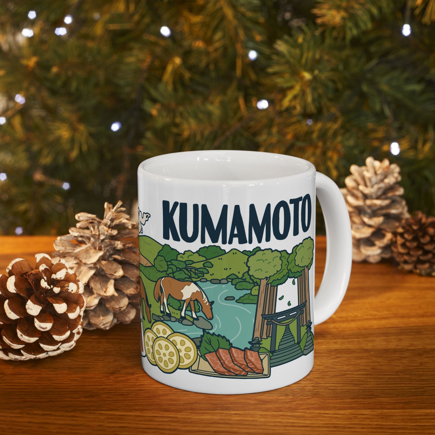 Kumamoto Souvenir Ceramic Mug – Scenic Japan Memories