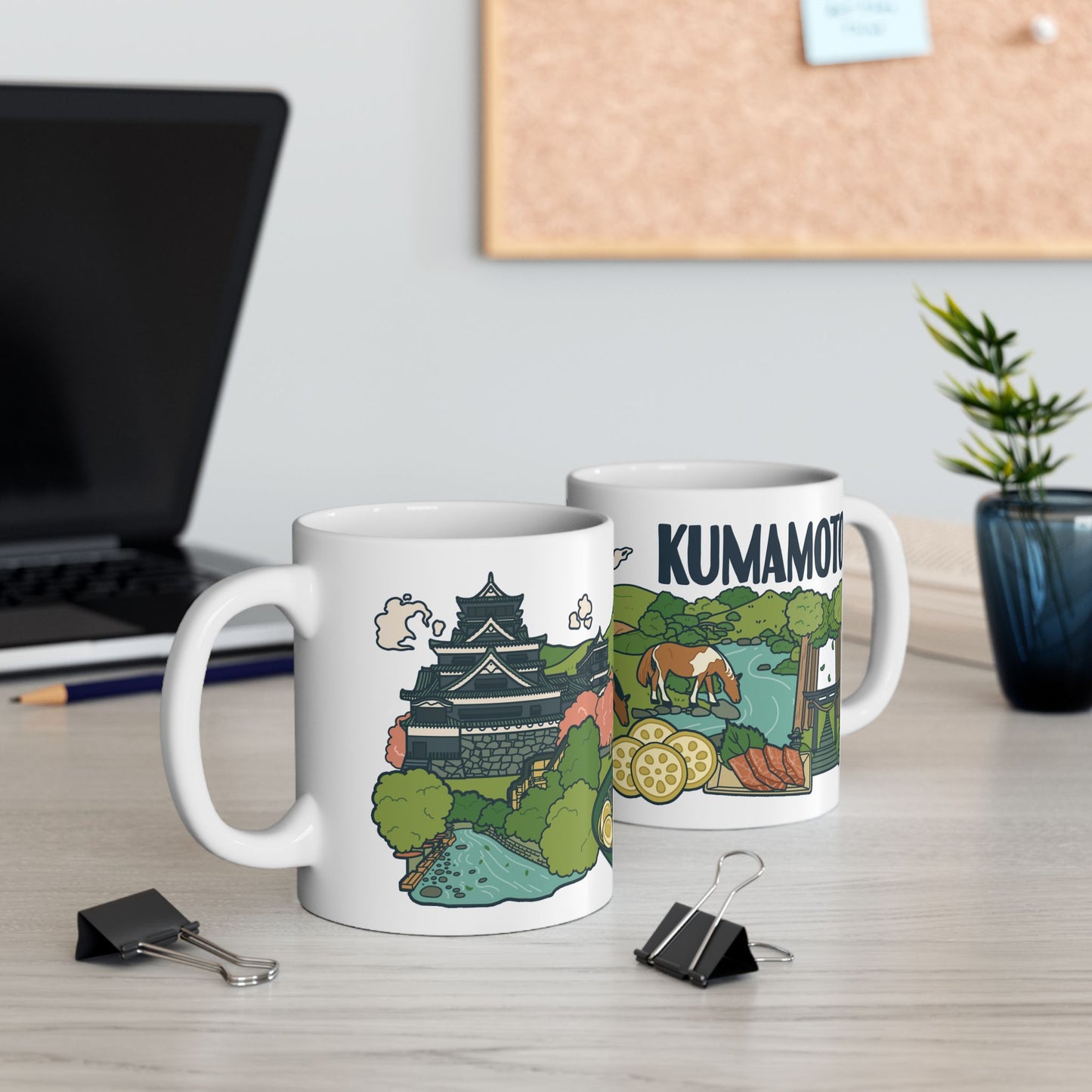 Kumamoto Souvenir Ceramic Mug – Scenic Japan Memories