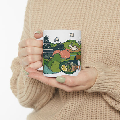 Kumamoto Souvenir Ceramic Mug – Scenic Japan Memories