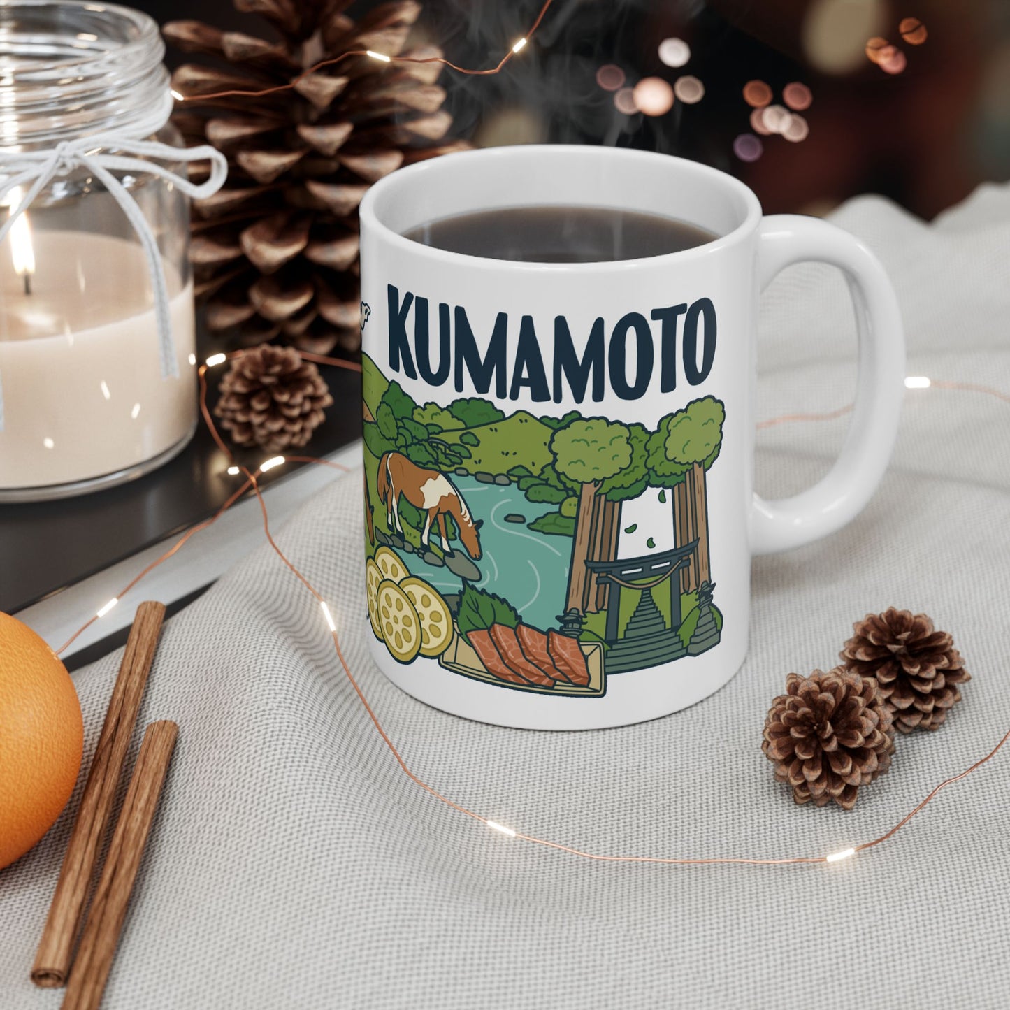 Kumamoto Souvenir Ceramic Mug – Scenic Japan Memories