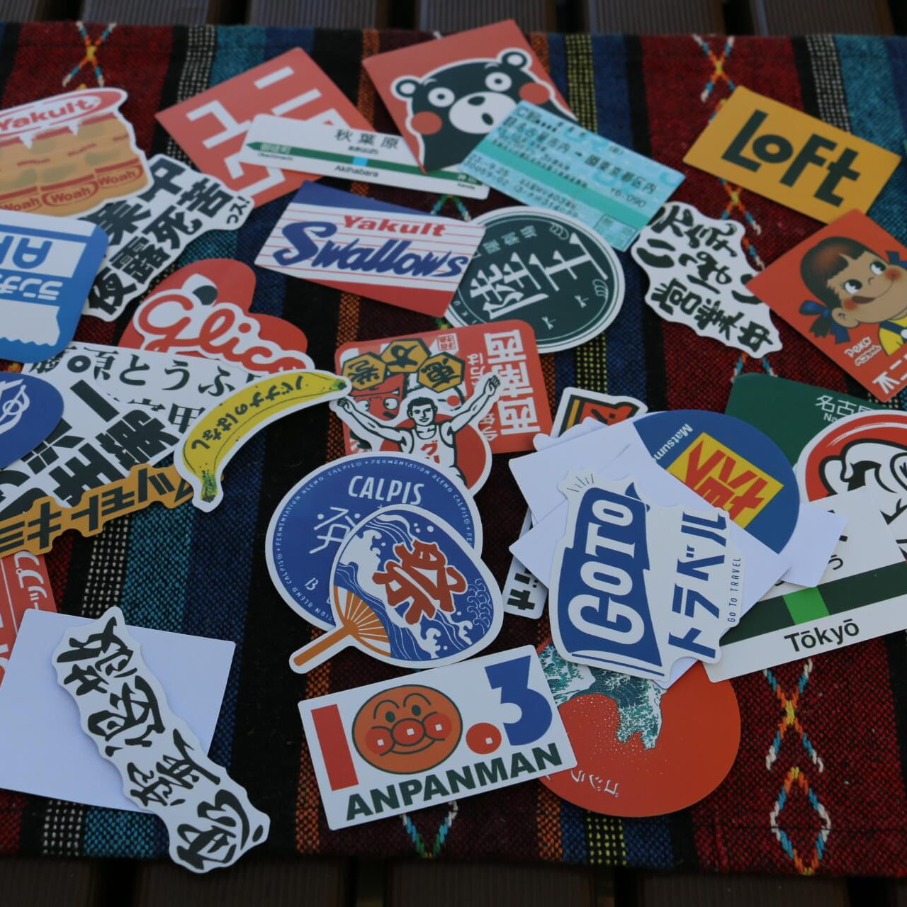 🇯🇵 31pcs Japanese Logo & Station Sign Stickers – Tokyo Travel Vinyl Pack