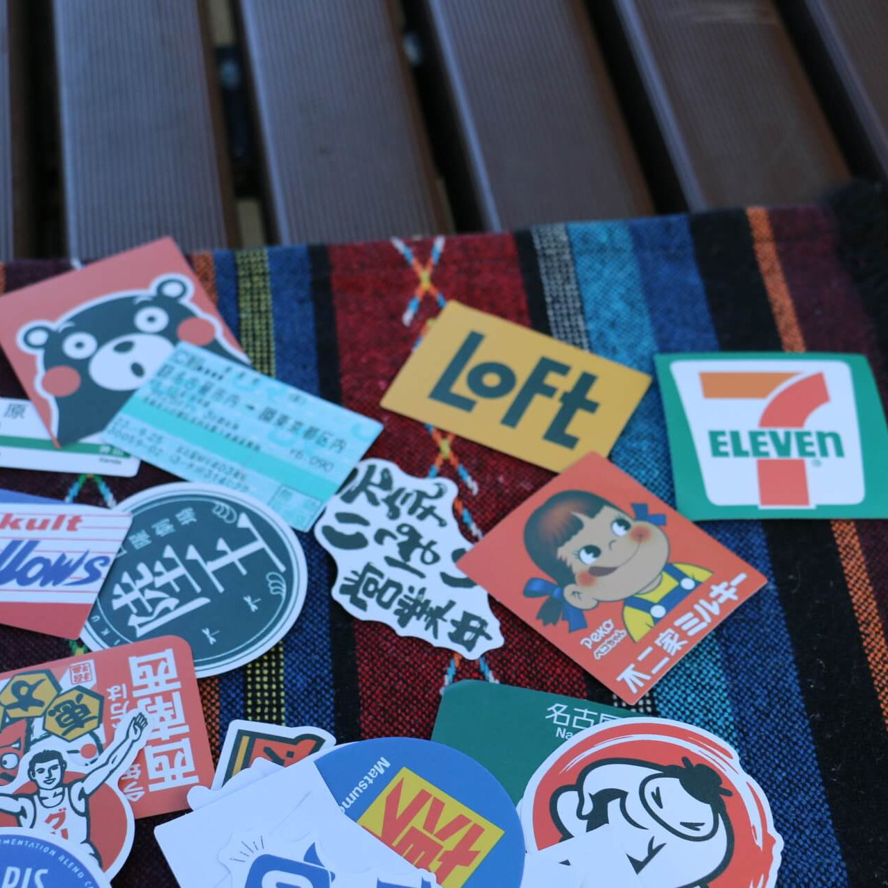 🇯🇵 31pcs Japanese Logo & Station Sign Stickers – Tokyo Travel Vinyl Pack