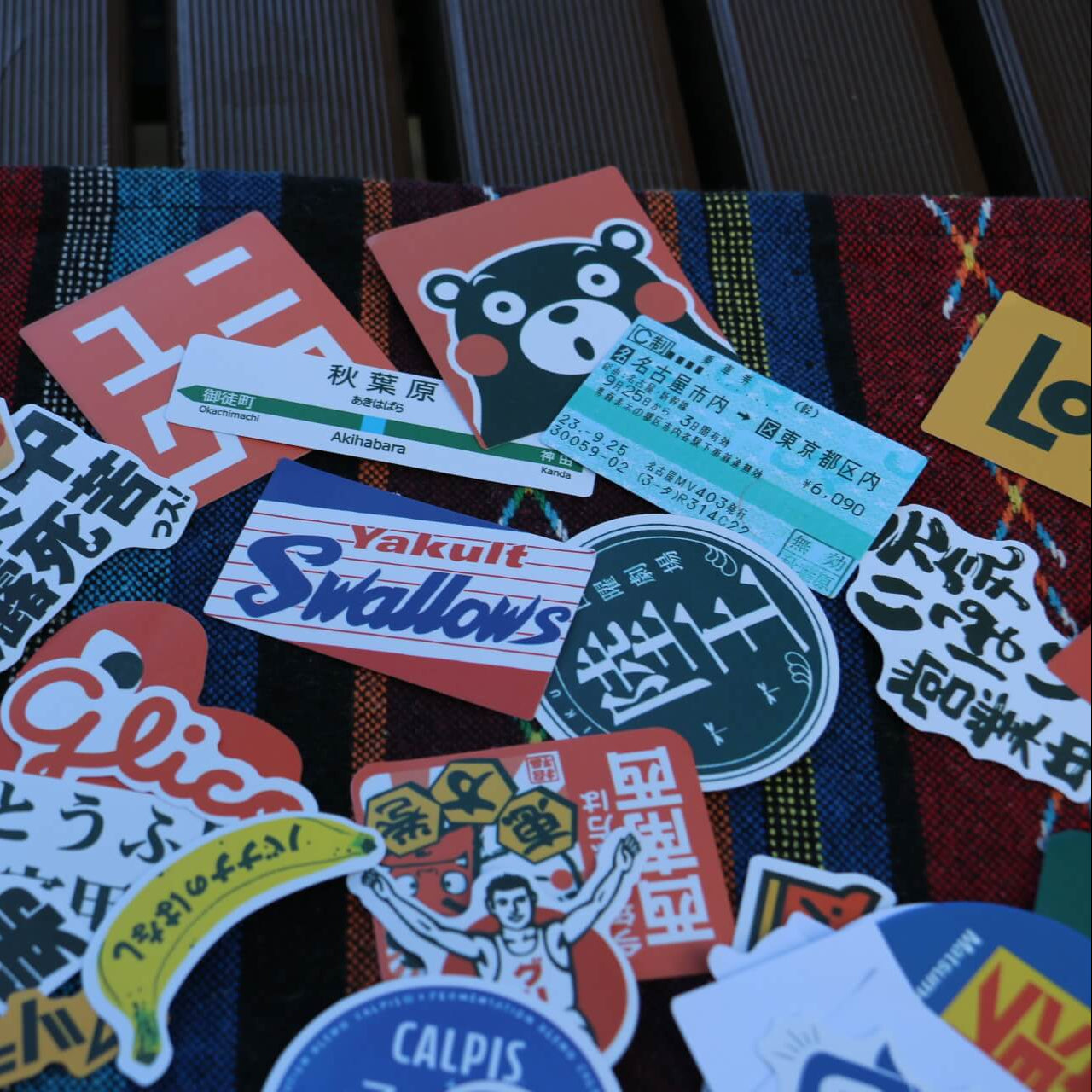 🇯🇵 31pcs Japanese Logo & Station Sign Stickers – Tokyo Travel Vinyl Pack