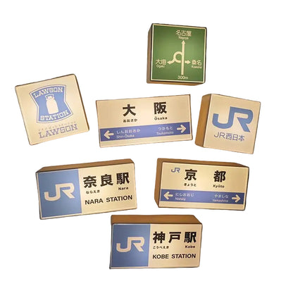 Japanese Subway Station Sign LED Refrigerator Magnet – Mini Light Board Souvenir