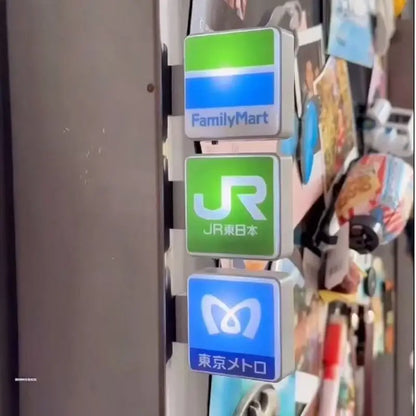 Tokyo Osaka Metro Magnet – Japanese Light Sign Fridge Sticker