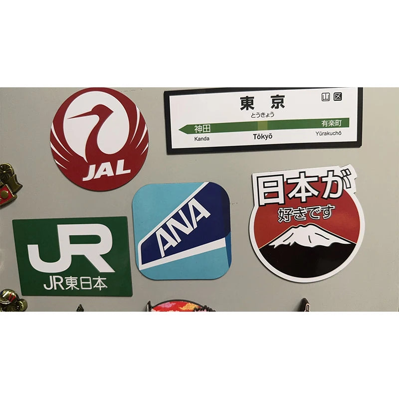 Japan Brand-Inspired Fridge Stickers – Iconic Pop Culture Stickers