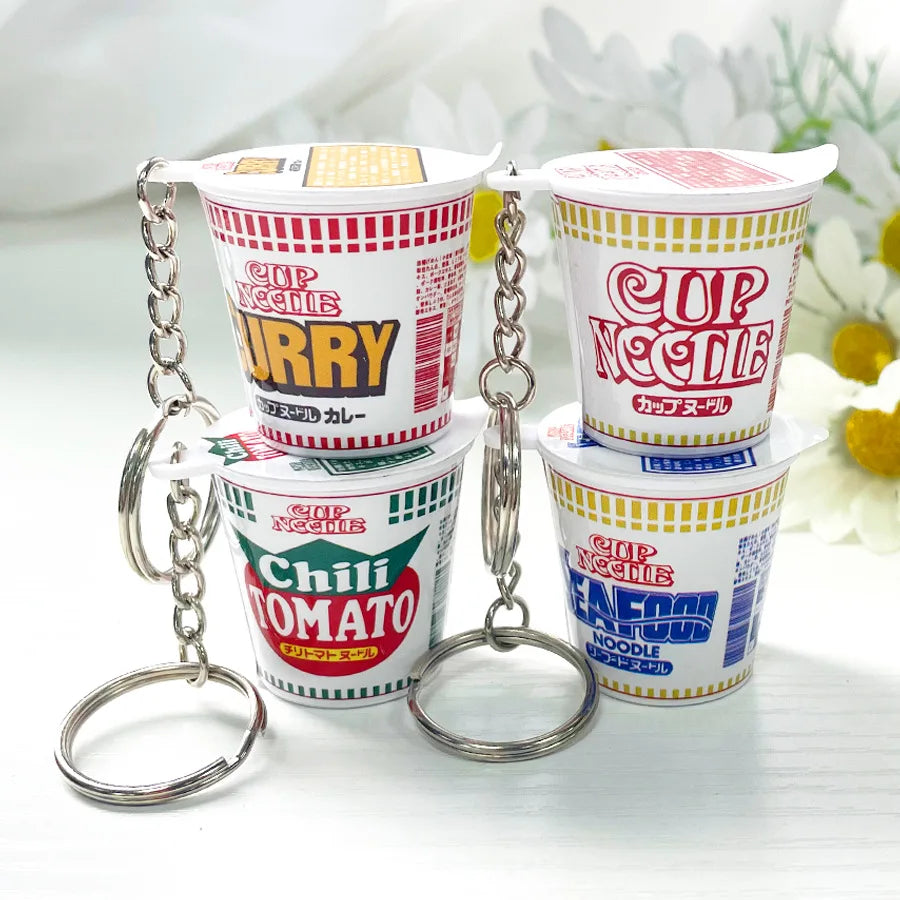 Mini Cup Noodles Keychain – Japanese Konbini Ramen Souvenir, Cute Travel Gift & Bag Charm