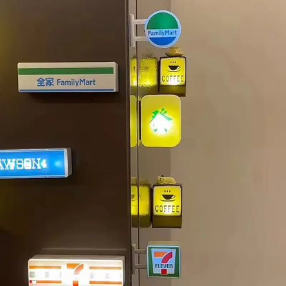 Japanese Convenience Store Light Sign Fridge Magnet