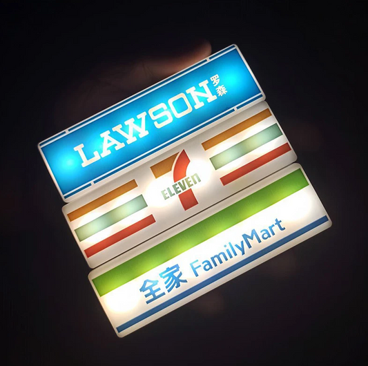 Japanese Convenience Store Light Sign Fridge Magnet